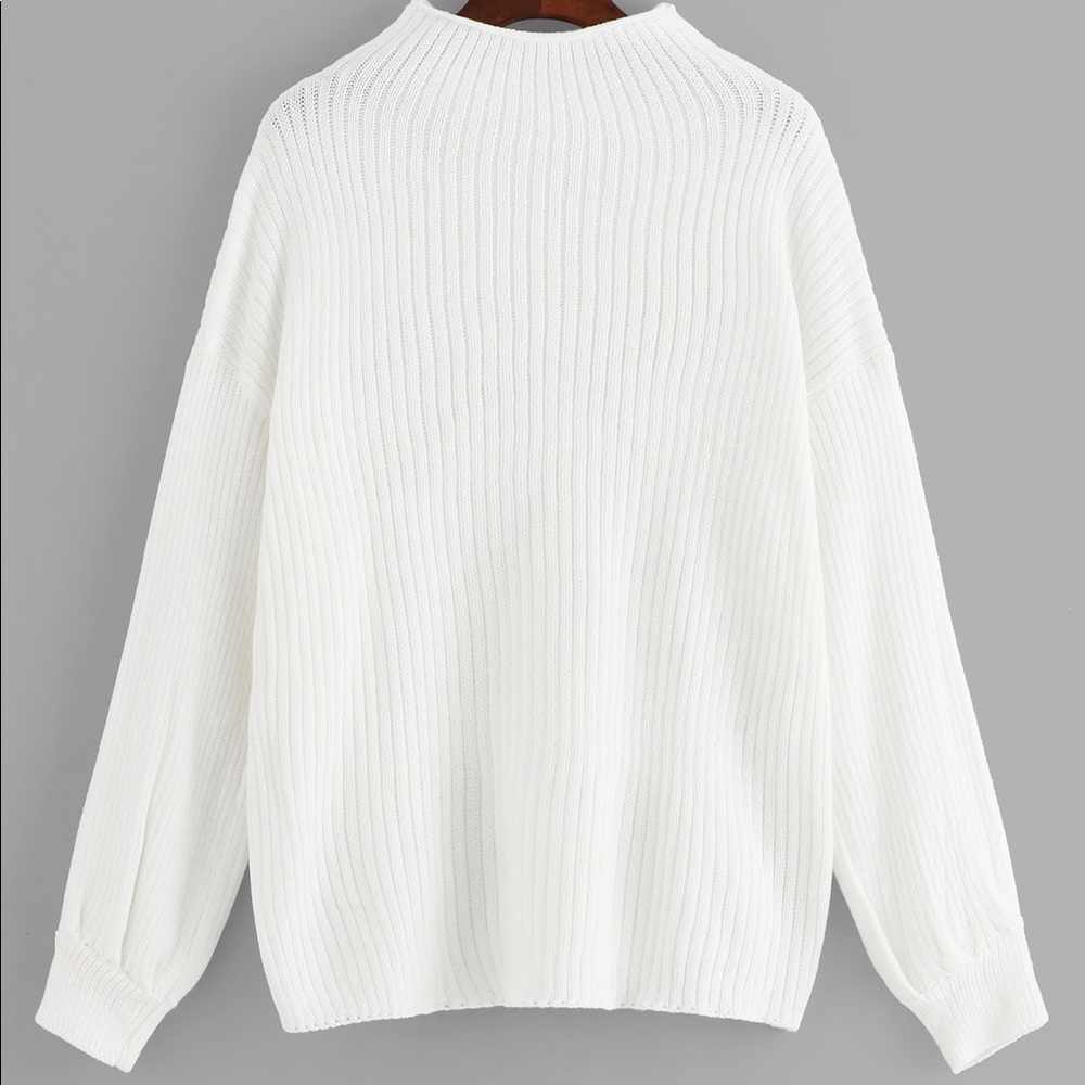 White Knitted Sweater